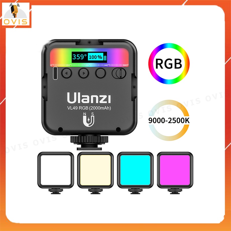 Đèn Led Hỗ Trợ Quay Phim Cho Máy Ảnh, Điện Thoại Smartphone | Ulanzi VL49 / VL49 RGB/ VL15 RGB / VL66