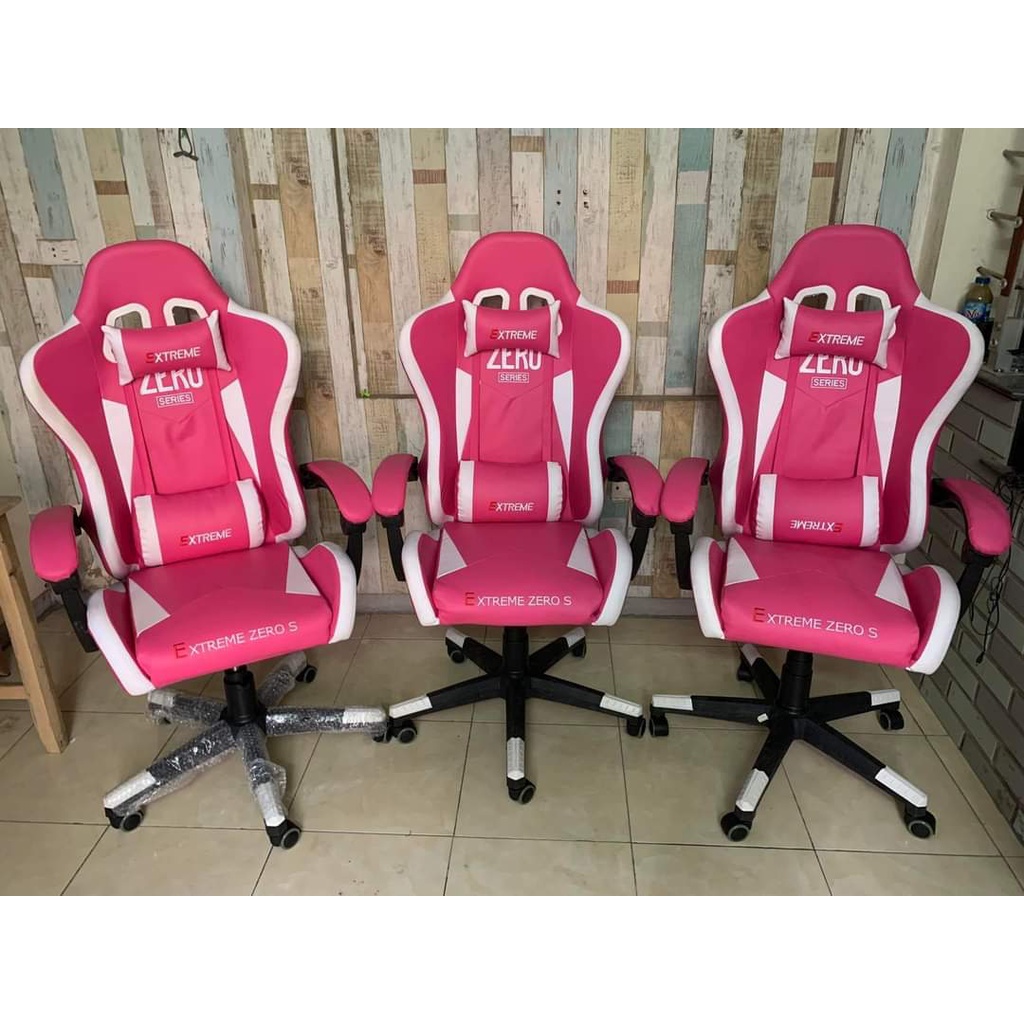 Ghế Gaming Màu Hồng ZERO S+ Nữ Tính - Ghế Học Tập , Chơi Game