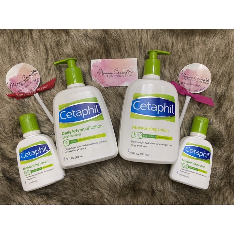 Kem Dưỡng ẩm lotion Cetaphil Moisturizing/DailyAdvance 118ml/473ml/591ml