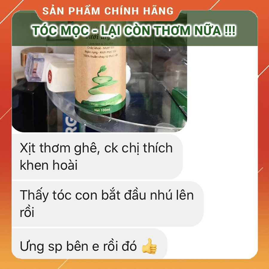 Xịt Tóc Tinh Dầu Bưởi - Kích Mọc Tóc Nhanh, Giảm Gãy Rụng Giọt Lành 100ml