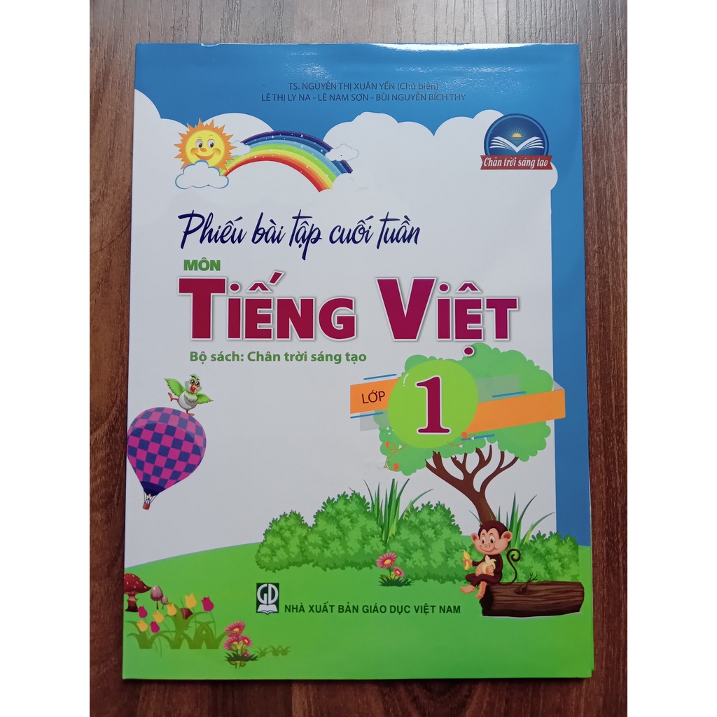 Sách - Phiếu bài tập cuối tuần môn Tiếng Việt - Lớp 1 - Chân trời sáng tạo