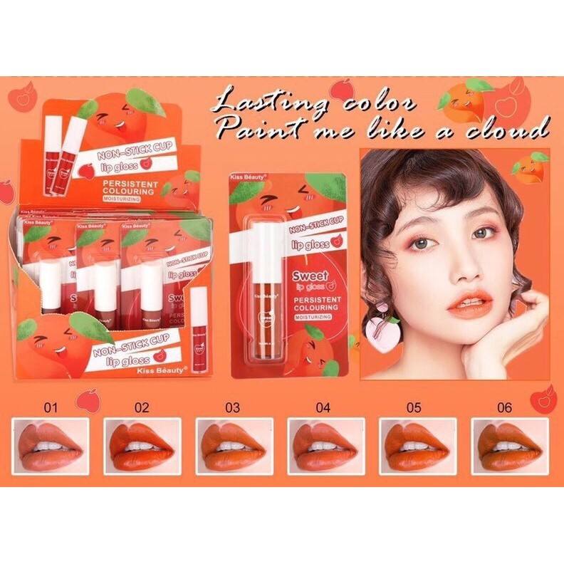 Son kem lì Kiss Beauty Sweet Lip Gloss 70321 – PN136