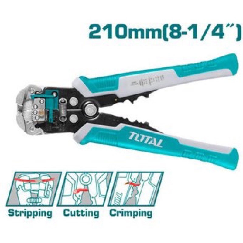 Kìm tuốt dây tự động 3 trong 1 TOTAL THT15246