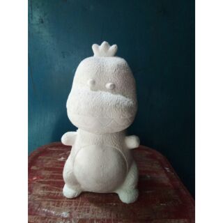 Tô  tượng  khủng  long  loại  đại  15x18cm (kèm3  màu  và  cọ )