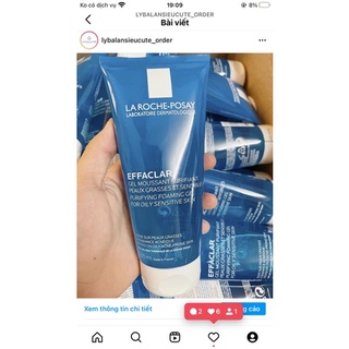 Sữa rửa mặt la.ro.che 200ml + 2,2% phí shopee