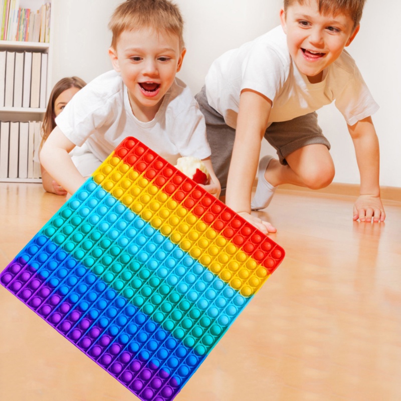 Tiktok giới thiệu Big Size POP It Fidget Toy chất lượng tuyệt vời Chơi Bóp Bóng Cầm Tay Giúp Giảm Căng Thẳng Hiệu Quả