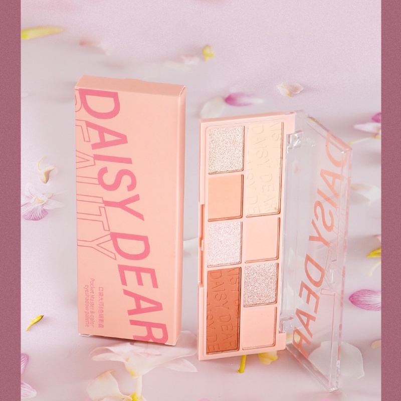 [Hàng mới về] Bảng phấn mắt DAISY DEAR màu sắc ánh nhũ chống nước tiện dụng