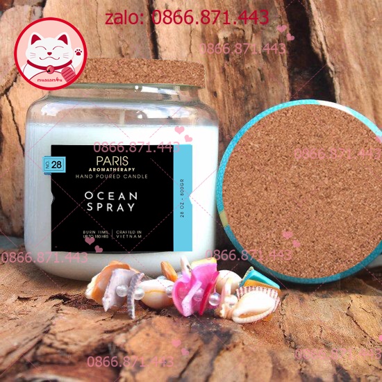 Nến Thơm VNXK Handmade Candle Cup 28 oz 800gr - Hương Thơm Tinh Dầu Thiên Nhiên Giúp thư giãn, khử mùi, yoga