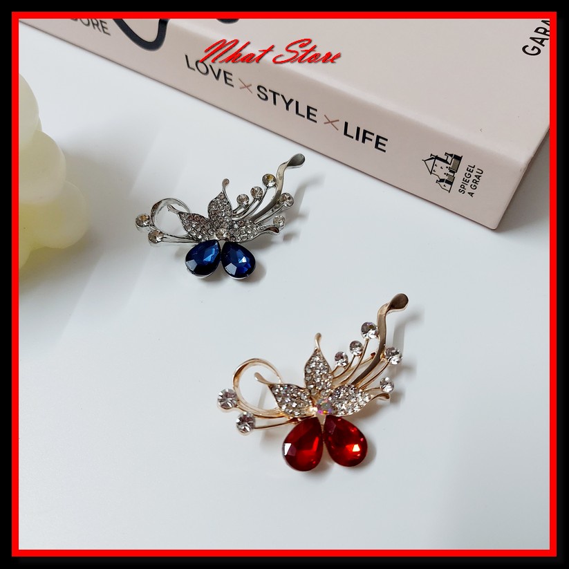 Ghim cài áo nữ Hàn Quốc, trâm cài áo hình nơ nhatstore