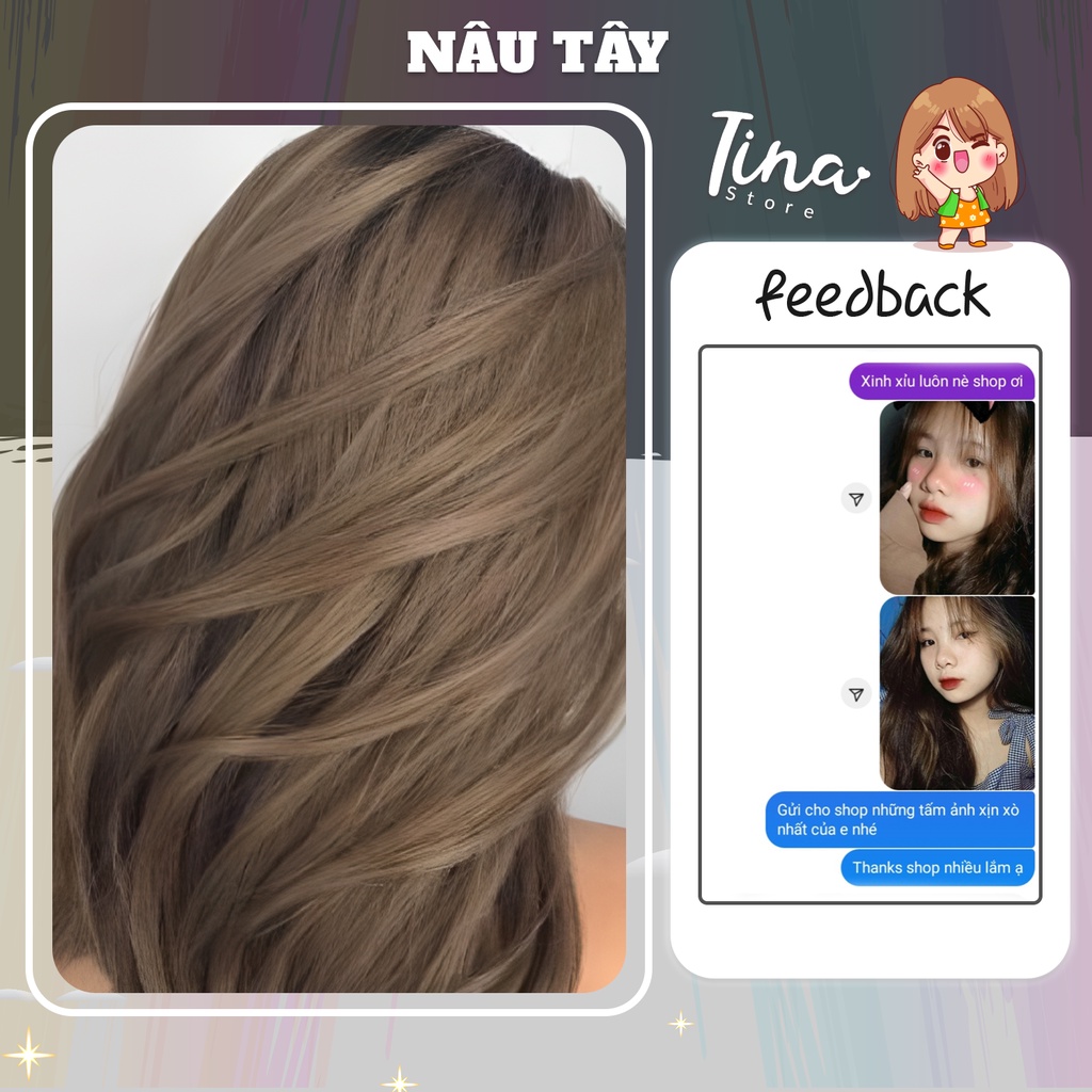 Thuốc Nhuộm Tóc KOOLPRO Màu NÂU TÂY ÁNH KIM Không Tẩy -Beli Official Store