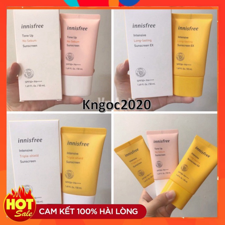 Kem chống nắng lâu trôi làm sáng da innisfree Intensive Triple Care Sunscreen SPF50+
