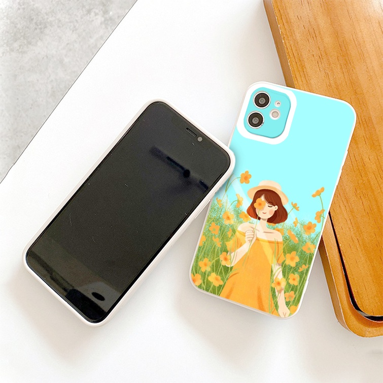 Ốp điện thoại iphone đồi hoa, vườn dâu tây mộng mơ đẹp mềm ốp iphone 13/12/pro/promax/x/xr/xs/xsmax/6/6s/7/8/se2020 BVC