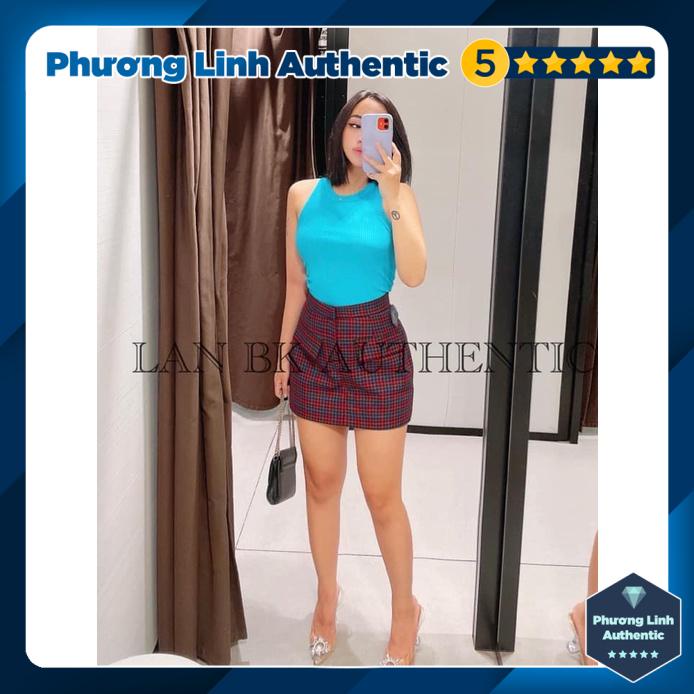 Áo ba lỗ dệt kim thun gân dáng dài  Zara Auth New Tag có sẵn 3471/013 3471013 3471/113 3471113