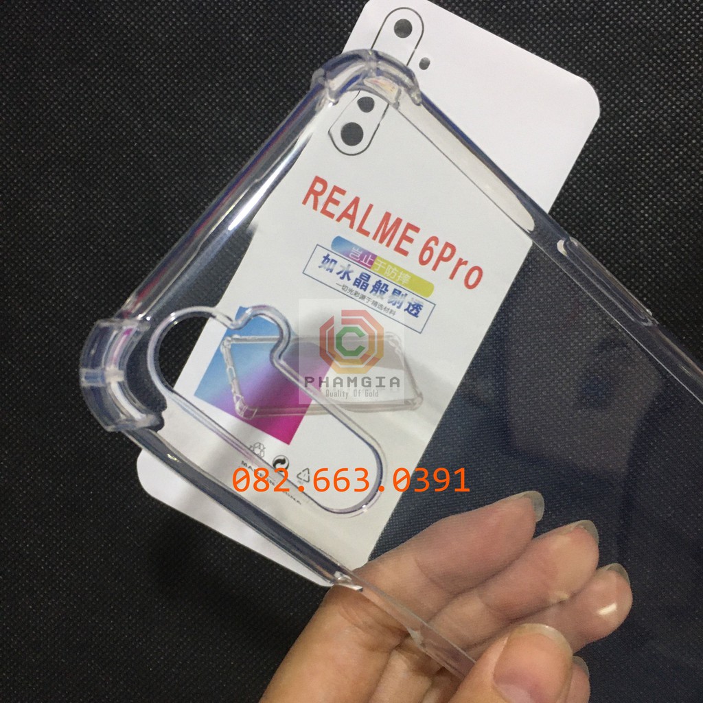 Ốp lưng chống sốc dẻo trong suốt dành cho Realme 6 pro
