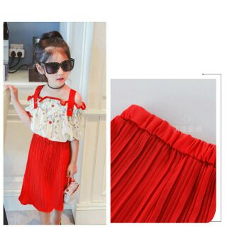 Set áo váy bé gái xinh xắn