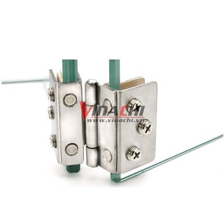 Bản lề kẹp cửa kính inox 1 cái