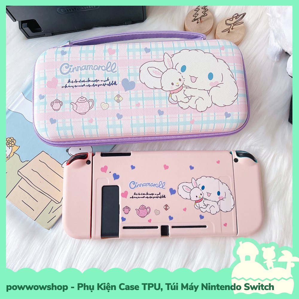 [Sẵn VN - Hỏa Tốc] Phụ Kiện Case Ốp TPU Dẻo, Túi Đựng Máy Cho Máy Game Cầm Tay Nintendo Switch Cinnamoroll Rabbit Doll