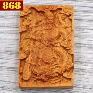 Mặt Quan Công 6 cm gỗ hoàng đàn MG49