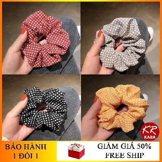 Dây buộc tóc caro phong cách hàn quốc - kara 272