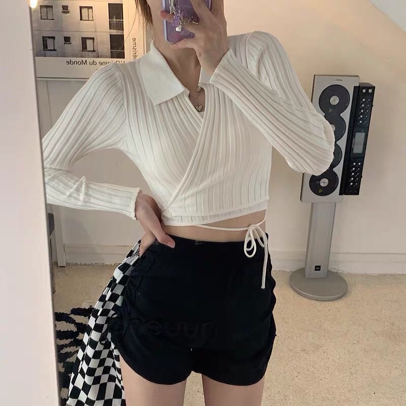 ÁO CROPTOP CỘT EO