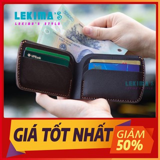 [DA BÒ THẬT] Ví Da Bò MARTINI Kiểu Ngang –  Bo Góc Độc Đáo [BH 12 Tháng - Full Box] Lekima’s Style