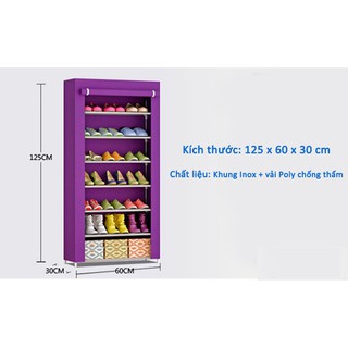 TỦ GIÀY VẢI  6 TẦNG