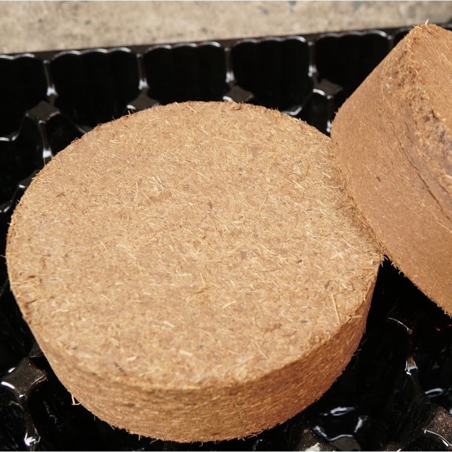 Đất nén hữu cơ 450gr, mụn sơ dừa bánh lớn đã qua xử lý, nở gấp 5 lần, trồng rau, trộn giá thể trồng cây