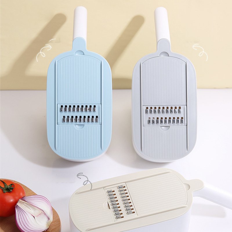Đồ gia dụng nhà bếp thông minh - Máy nạo cắt rau củ đa năng 6 lưỡi dao - Máy bào sợi, cắt lát tiện lợi - Ecoco E1909