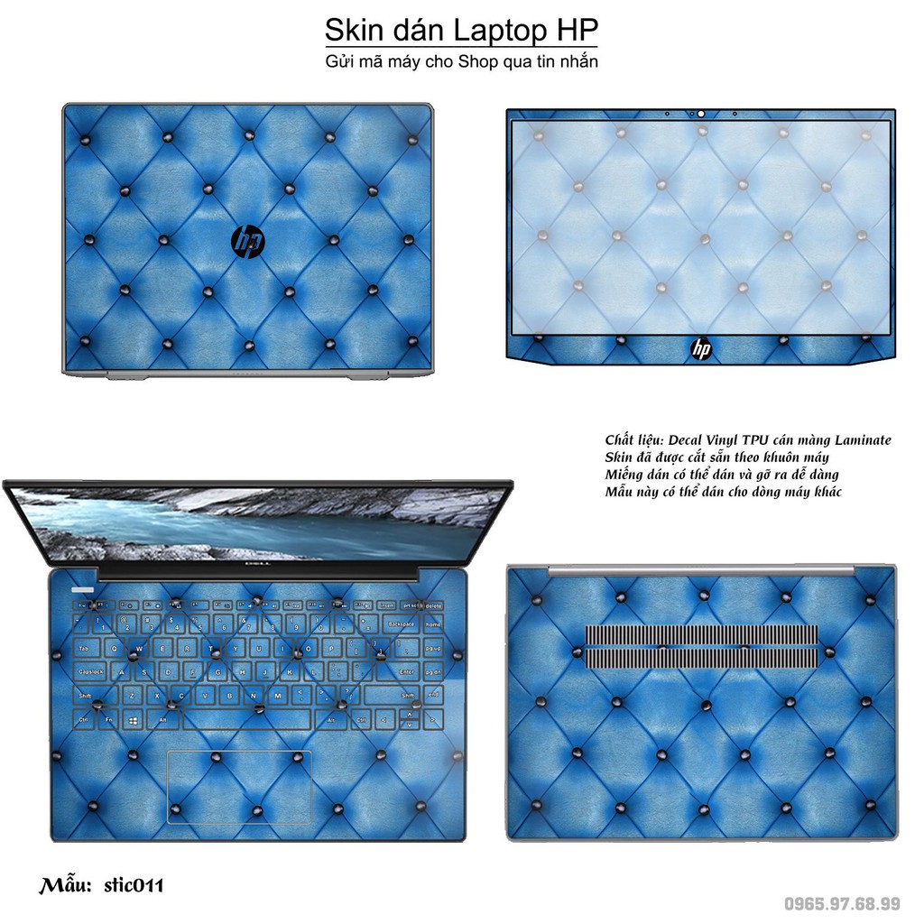 Skin dán Laptop HP in hình Hoa văn sticker nhiều mẫu 2 (inbox mã máy cho Shop)