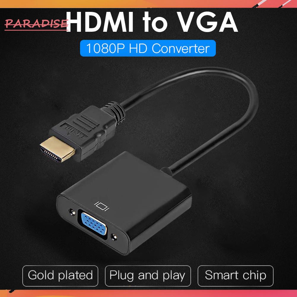 Bộ Chuyển Đổi Hdmi-Compatible Sang Vga 19-pin Đầu Dương Sang Vga 1080p Full Hd