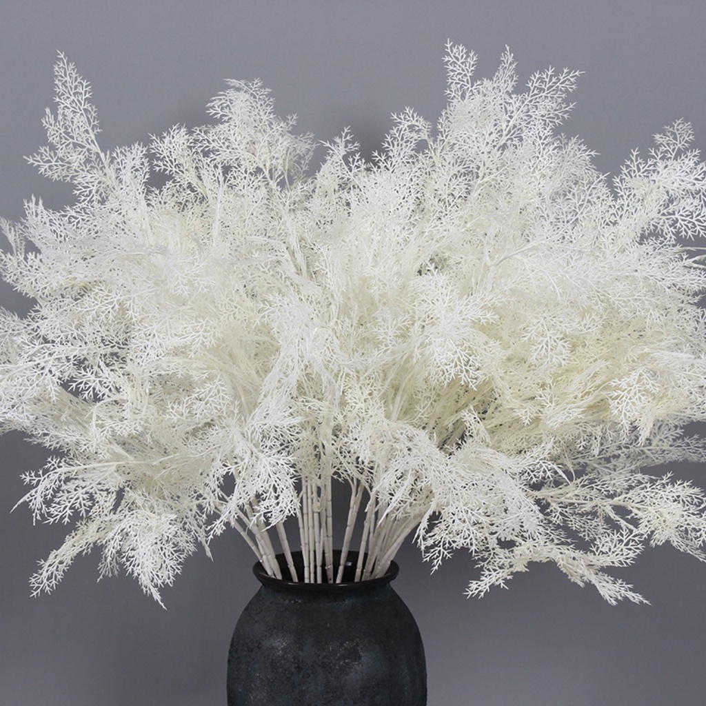 Cành điểm tuyết cao,cành điểm đuôi chồn trang trí cai 55cm