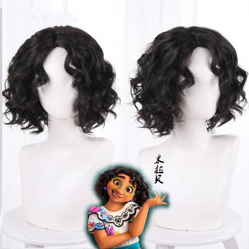 Bộ Tóc Giả Ngắn Xoăn Hóa Trang Nhân Vật Disney Encanto Mirabel