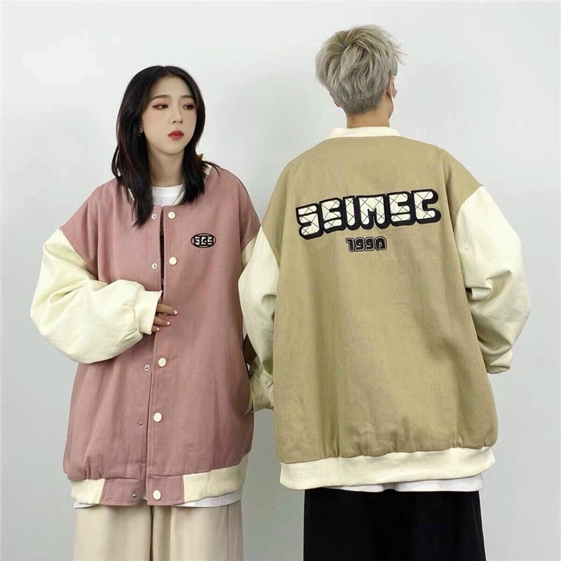 BOMBER KAKI NÂU VÀ HỒNG IN”SEIMEC”