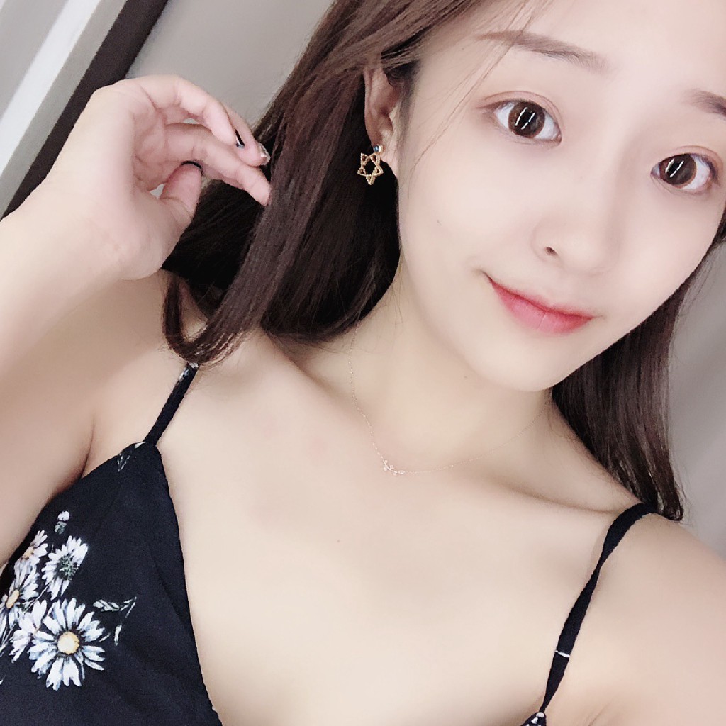 SUXI Đôi khuyên tai hình ngôi sao đáng yêu