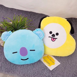 Gối tựa lưng bông BT21 (kéo ra sau xem ảnh thật)