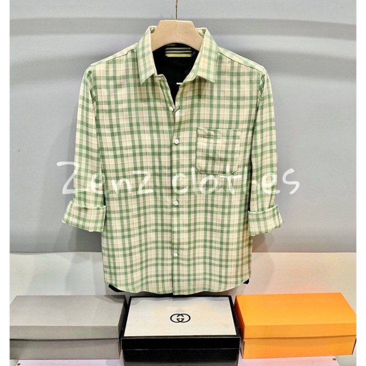 SƠMI NAM TAY DÀI NHIỀU MÀU - SỌC CARO NAM - Hàng mới về