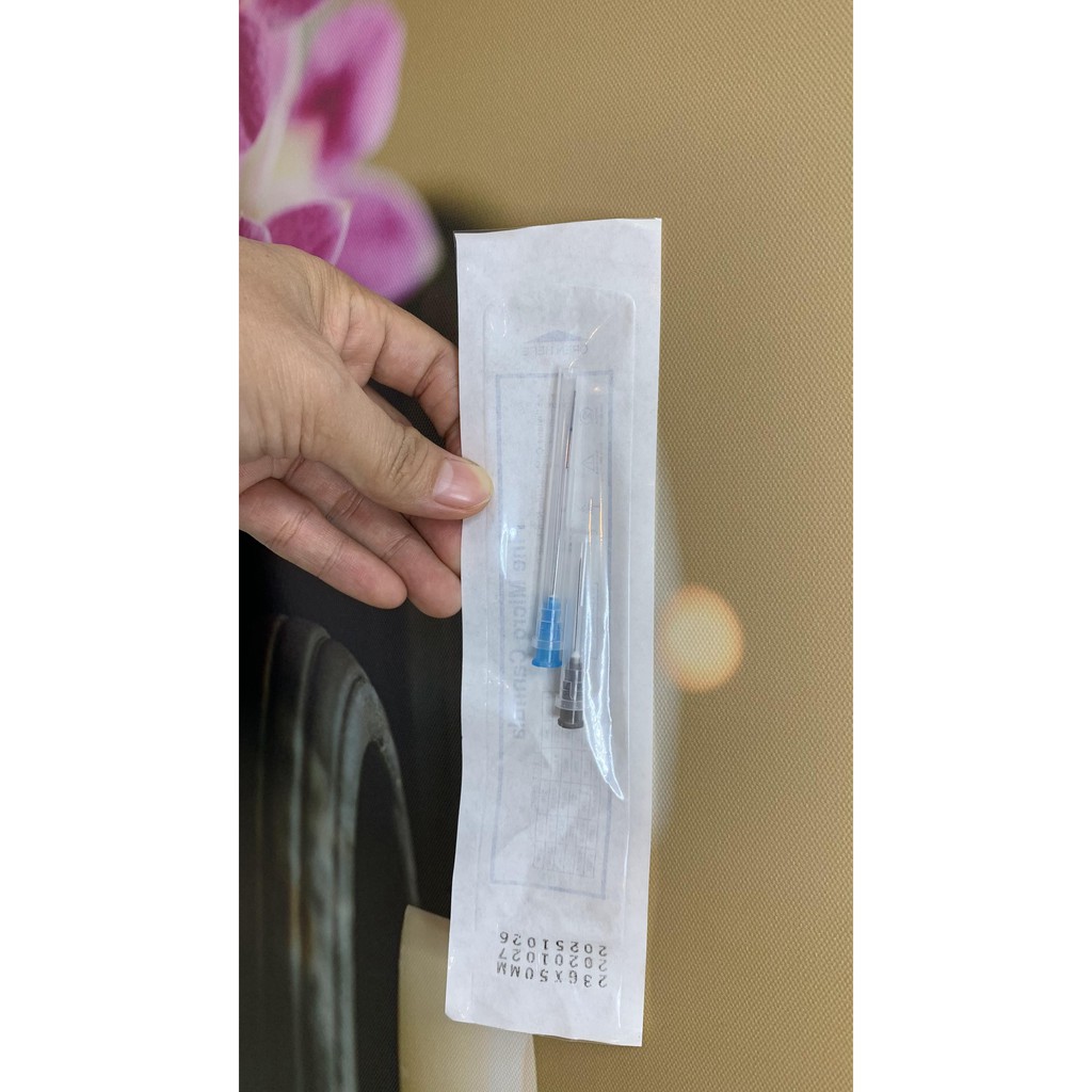1 Kim canula 23G - 25G - 27G dùng trong thẩm mỹ