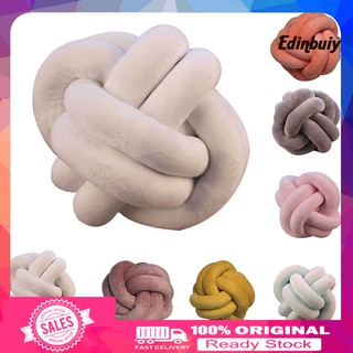 Gối lông mềm thiết kế hình bóng dây thắt tròn chuyên dụng trang trí sofa