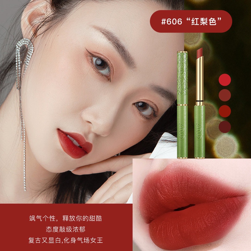 Son LìGIADUNGTONGKHO1Set Son Lì 4 Màu Sang Trọng, Son Nội Địa Trung, Dưỡng Ẩm Không Khô Môi, Nhung Mịn Lâu Trôi