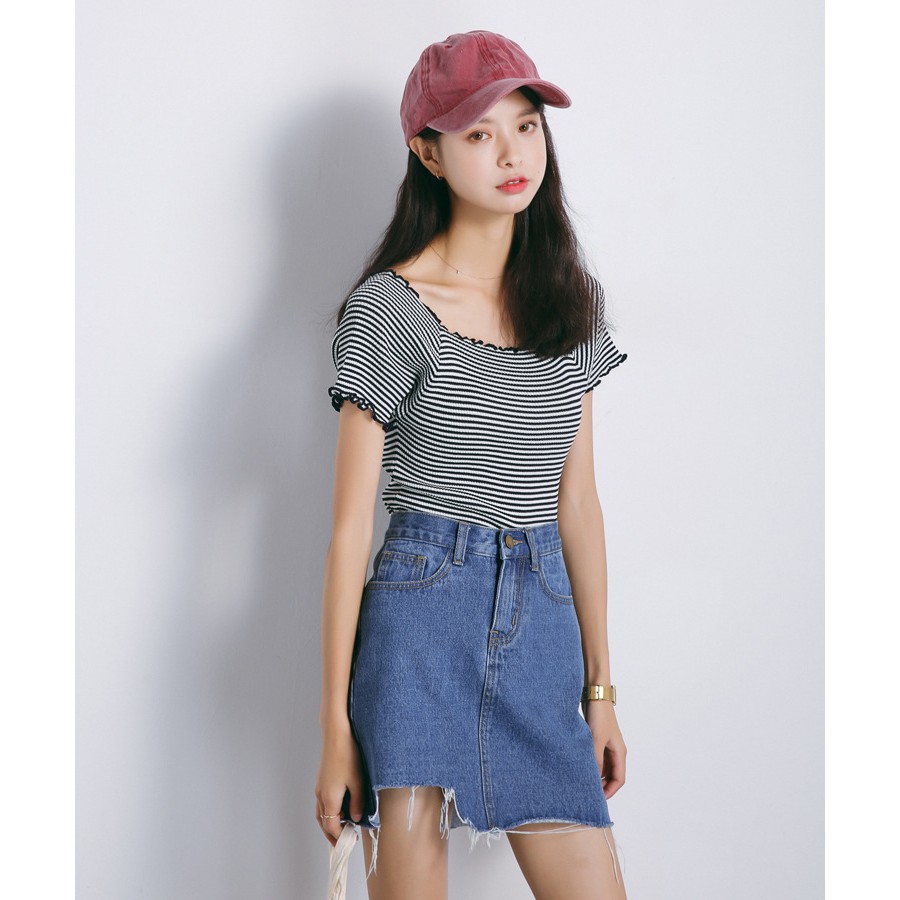 Chân Váy Jean Ngắn Hàn Quốc - MINT Lala