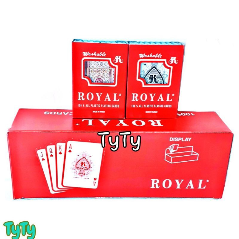 Bộ Bài Tây Nhựa Đài Loan Royal 100% Plasic Màu Ngẫu Nhiên