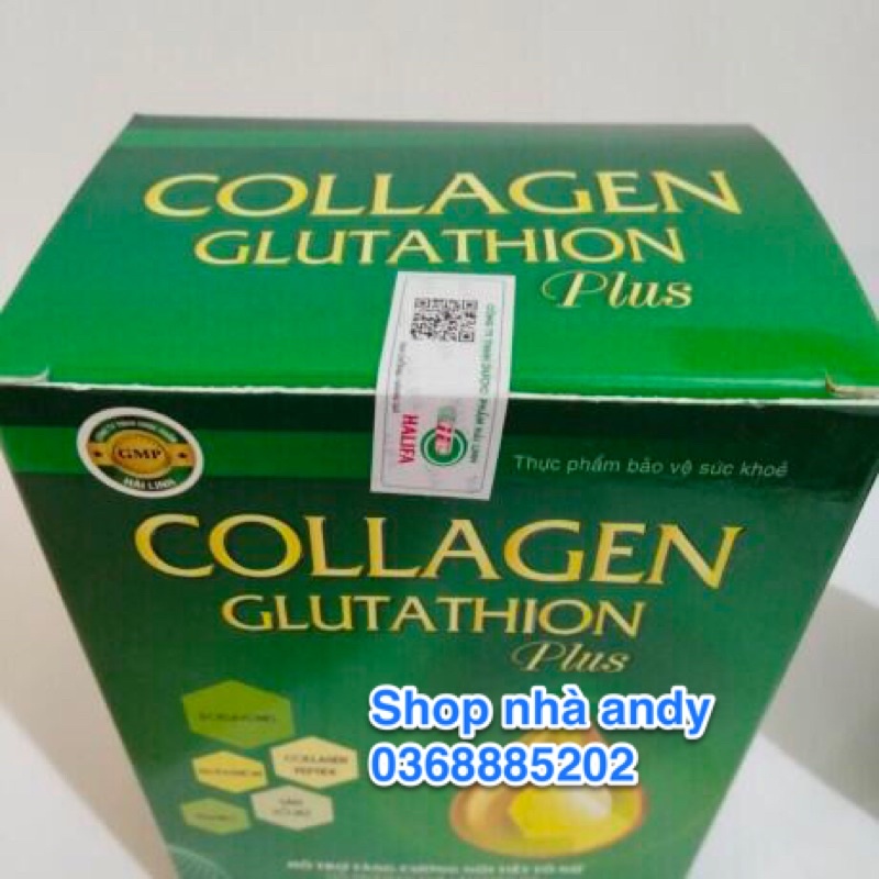 Viên Uống Đẹp Da Collagen Glutathion Gold trắng da , đẹp dáng , chống lão hóa , sạm nám tàn nhang hộp 30 viên