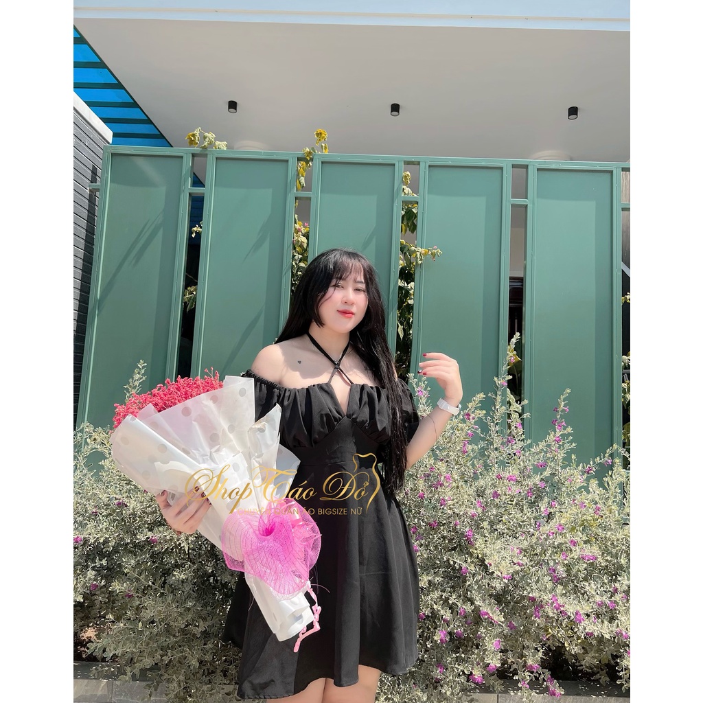 (TÁO ĐỎ BIGSIZE 55-90KG) Váy, Đầm Trễ Ngực Tay Bồng Thiết Kế 2 Dây Phối Nhún Ngực Sang Chảnh D53 (ảnh thật shop chụp)🍎🍎🍎 | BigBuy360 - bigbuy360.vn