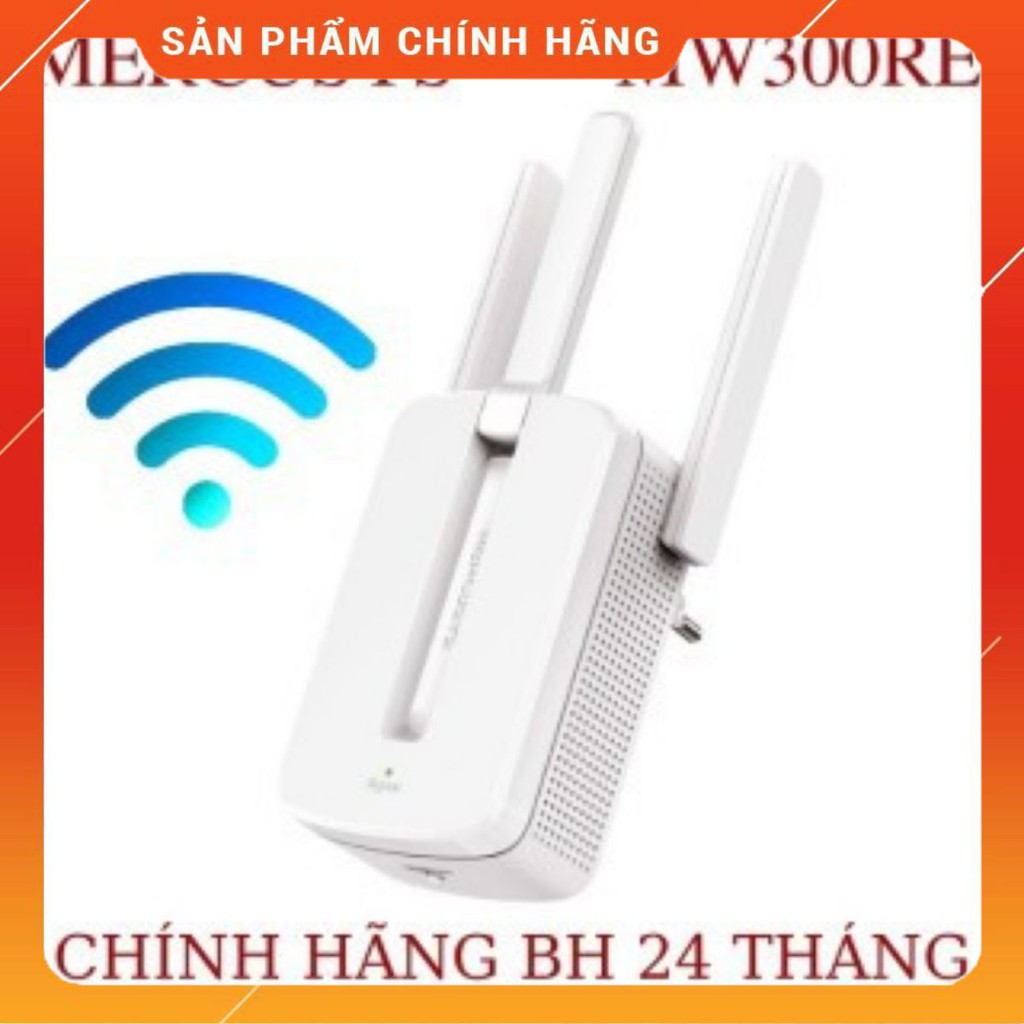 Bộ kích sóng wifi Mercusys MW300re 3 râu cực mạnh,Kich wifi,cục hút wifi,kích sóng wifi