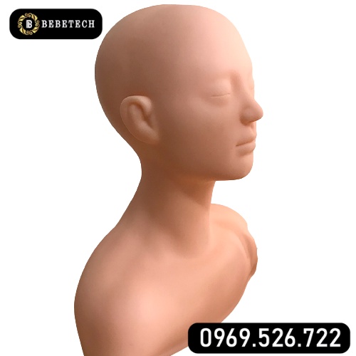 Đầu canh silicon nửa người học massage