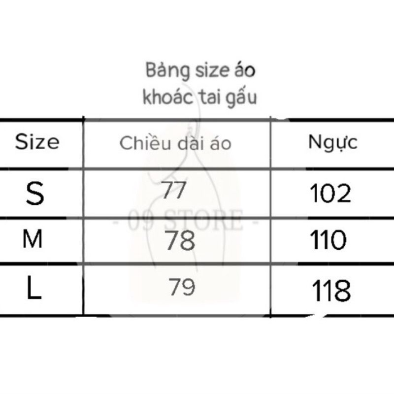 Áo khoác lông tai gấu, áo khoác lông thỏ tai gấu phong cách Hàn Quốc