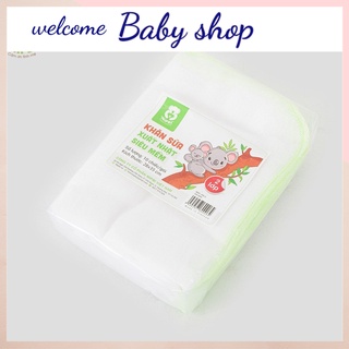 Khăn sữa xuất Nhật Mipbi 100% cotton tự nhiên siêu thấm hút Gói 10 chiếc [ hayebabyshop]