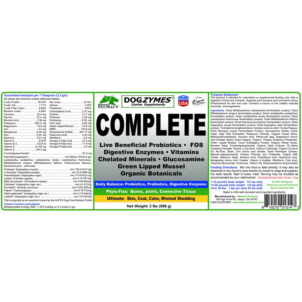 COMPLETE - Thực phẩm hỗ trợ toàn diện cho cún 227gr; 454gr; 908gr