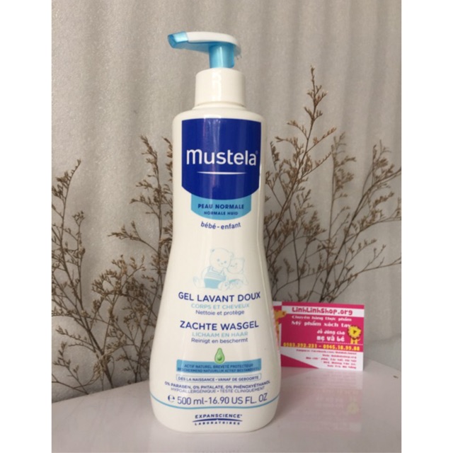 Sữa tắm gội 2in1 Mustela 500ml
