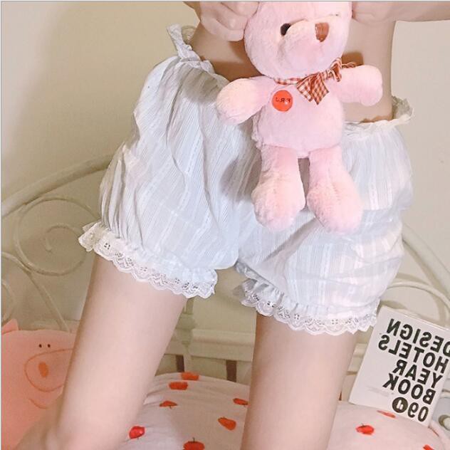 1199-Đồ ngủ sexy nữ 2 dây Bộ ngủ hai dây Set ngủ vải đũi mỏng màu trắng gợi cảm | BigBuy360 - bigbuy360.vn